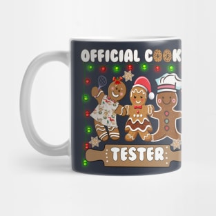 Cute Gingerbread Cookie Tester Christmas Mug